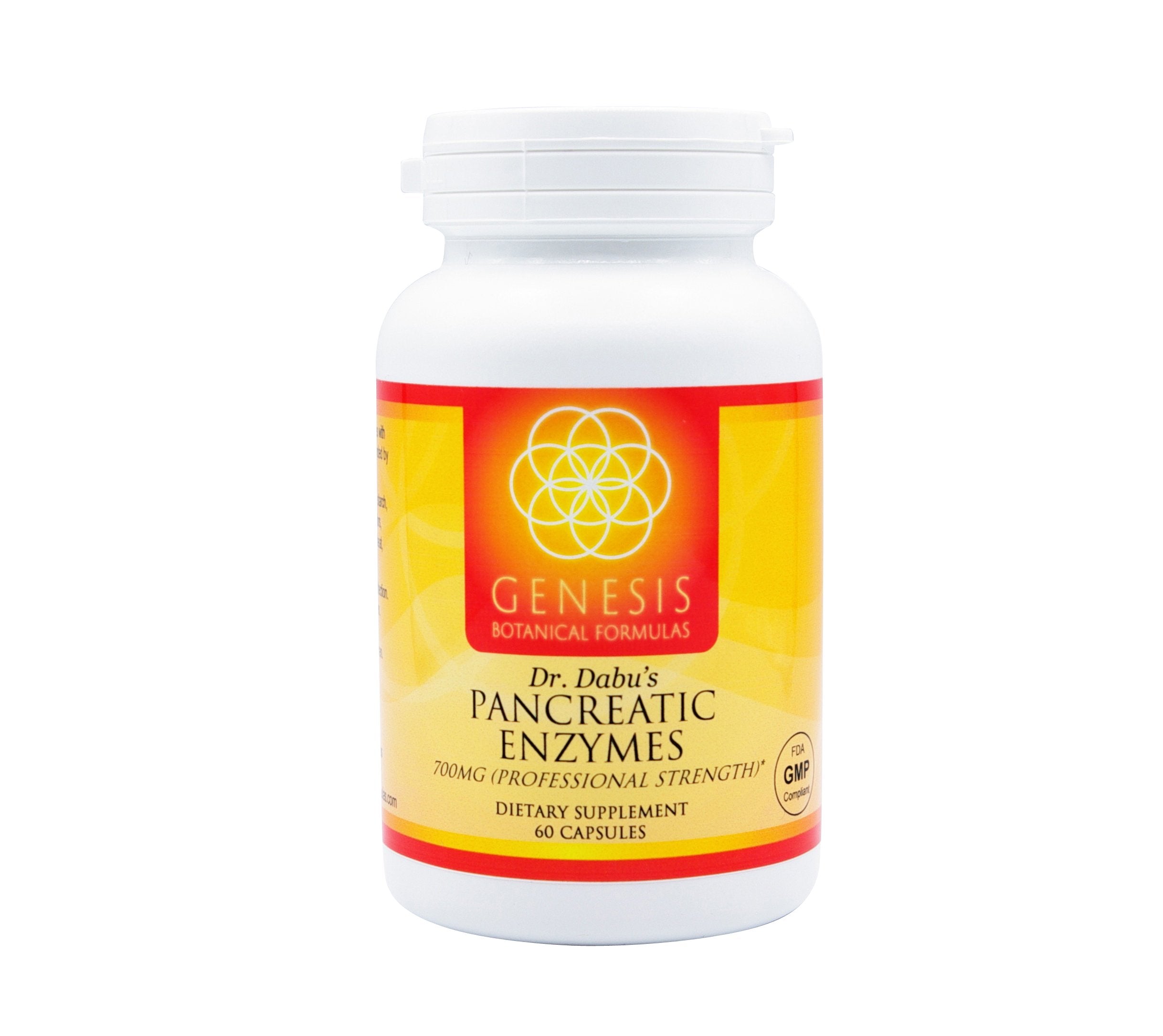 Pancreatic Enzymes 700mg Genesis Botanical Formulas