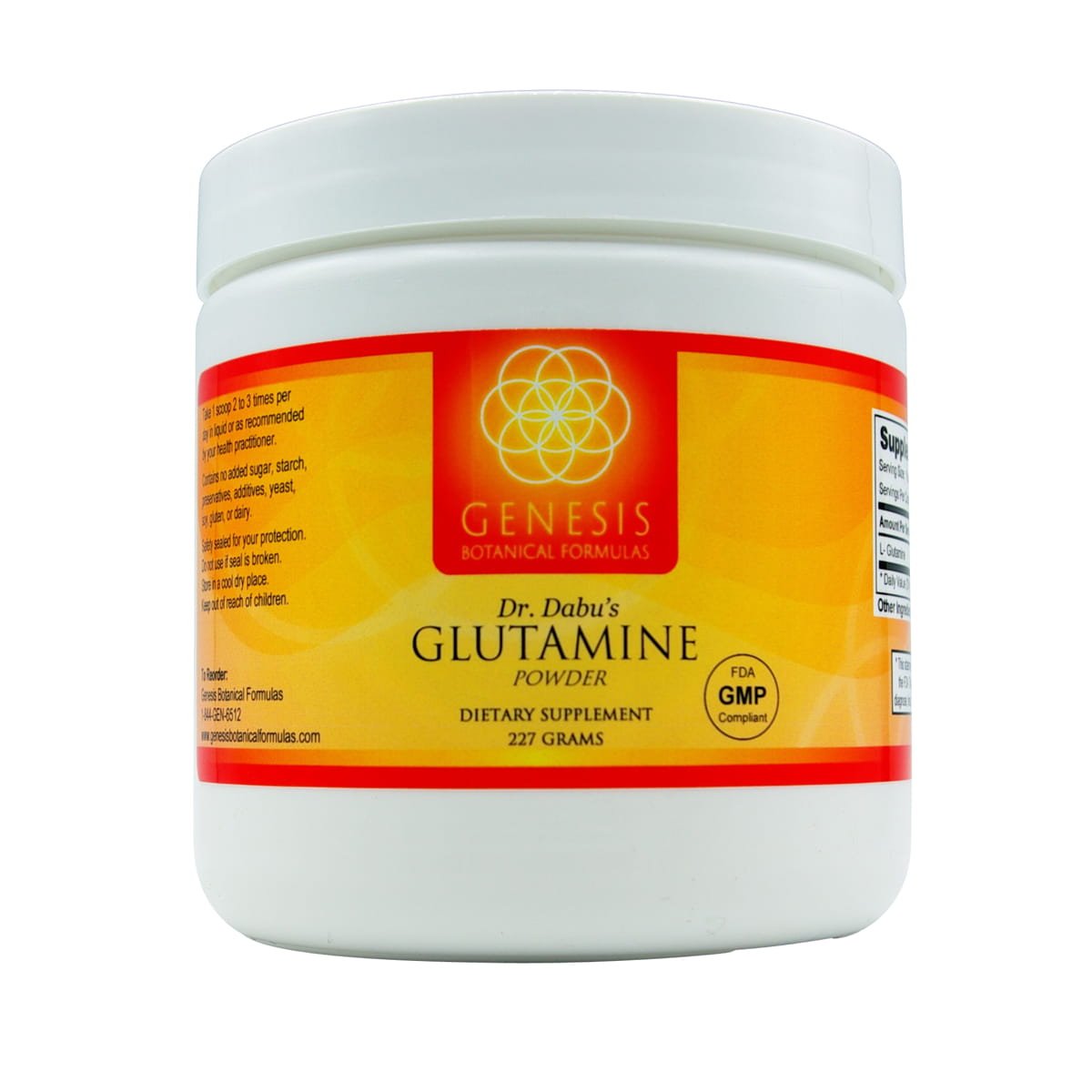 Glutamine Powder Genesis Botanical Formulas