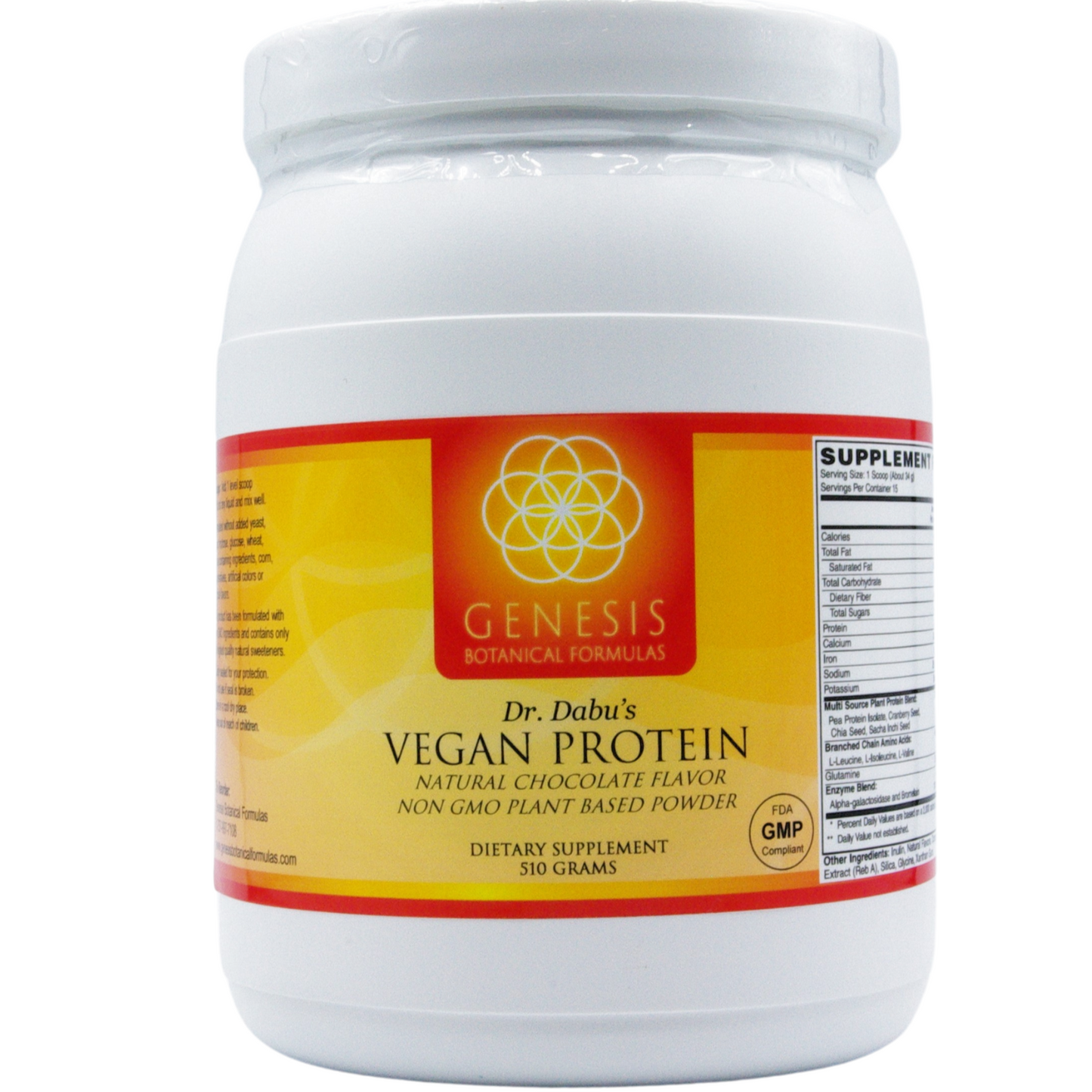 Vegan Protein Chocolate Genesis Botanical Formulas