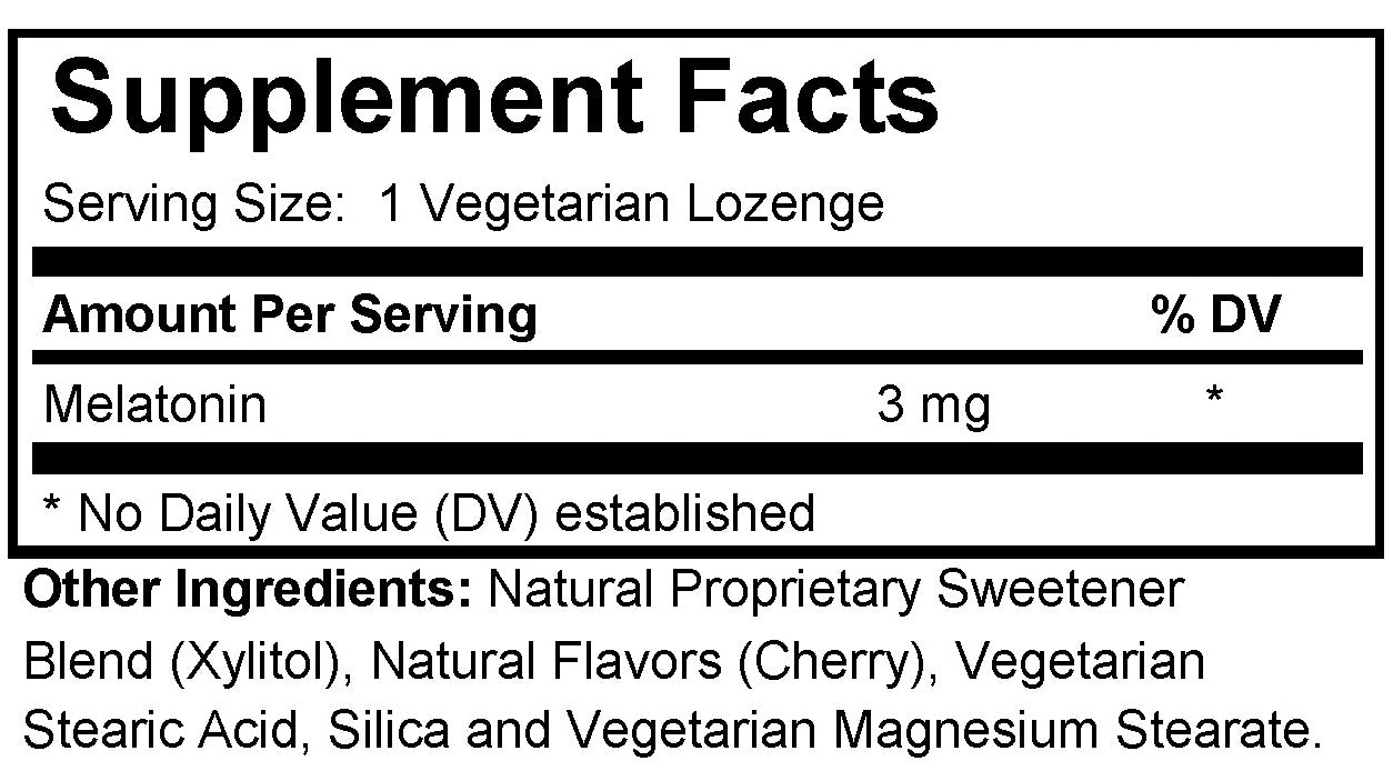 Melatonin 3mg (Lozenges)