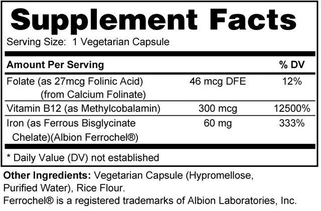 Iron Bisglycinate DS Plus (60mg)