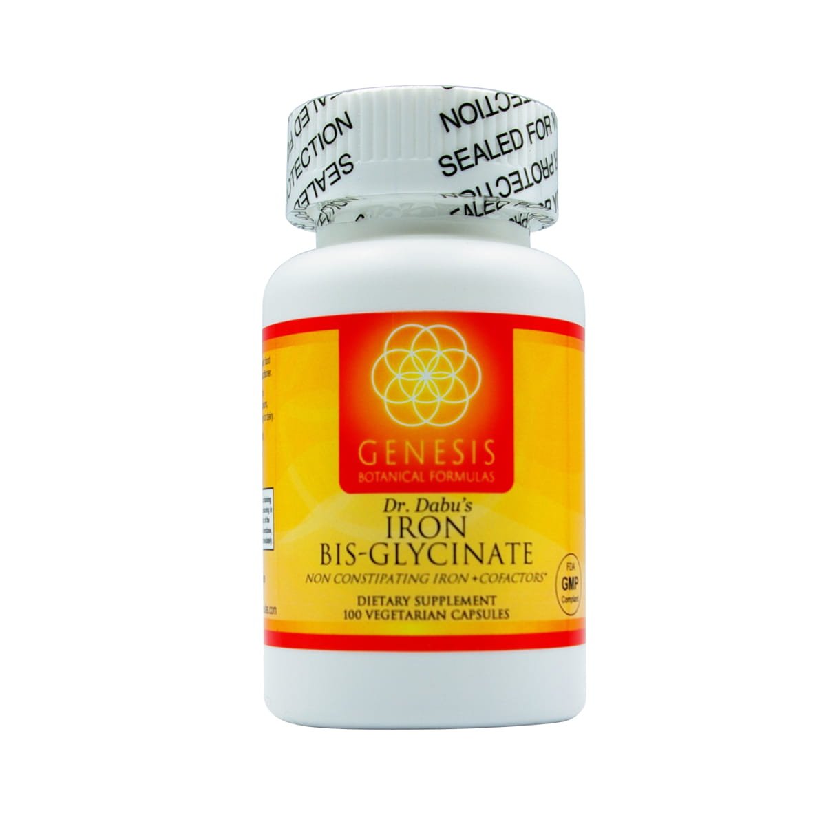Iron Bisglycinate DS Plus (60mg) Genesis Botanical Formulas