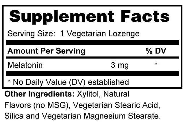 Melatonin 3mg (Lozenges)