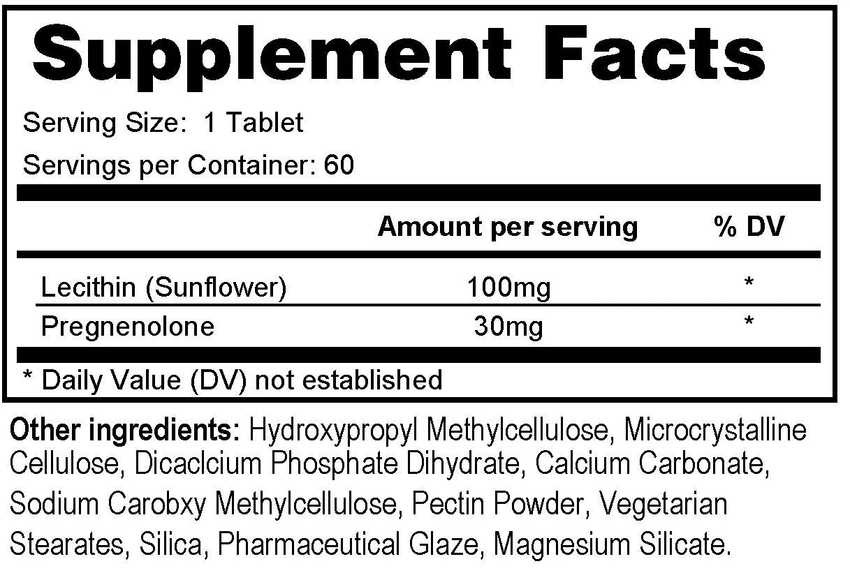 Pregnenolone Delayed Release 30mg