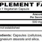 Taurine 500mg