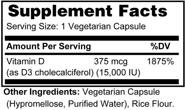 Vitamin D-3 15000 IU (Weekly D)